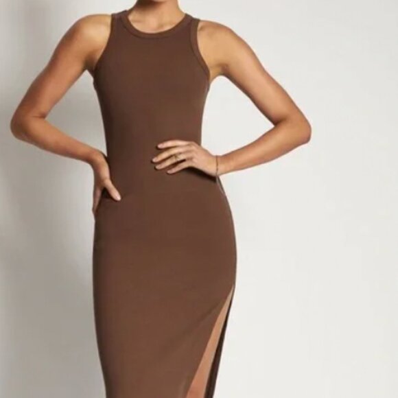 Meshki Viola Ribbed Slit Maxi Tank Dress Size XS - Picture 1 of 9